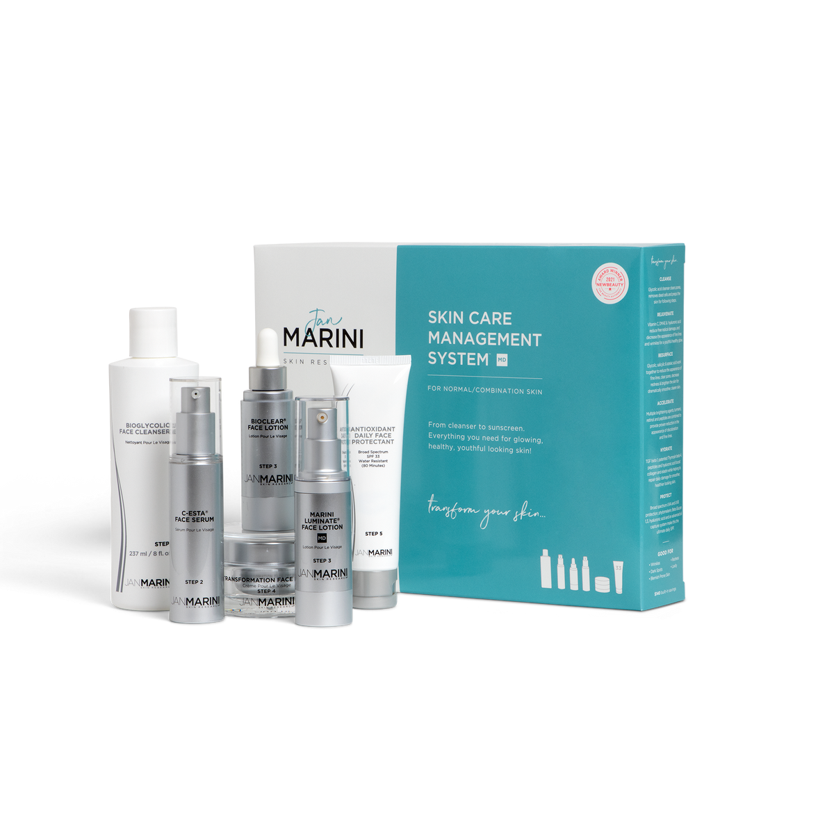 Skin Care Management System - MD Normal/Combo with Daily Face Protectant SPF 33