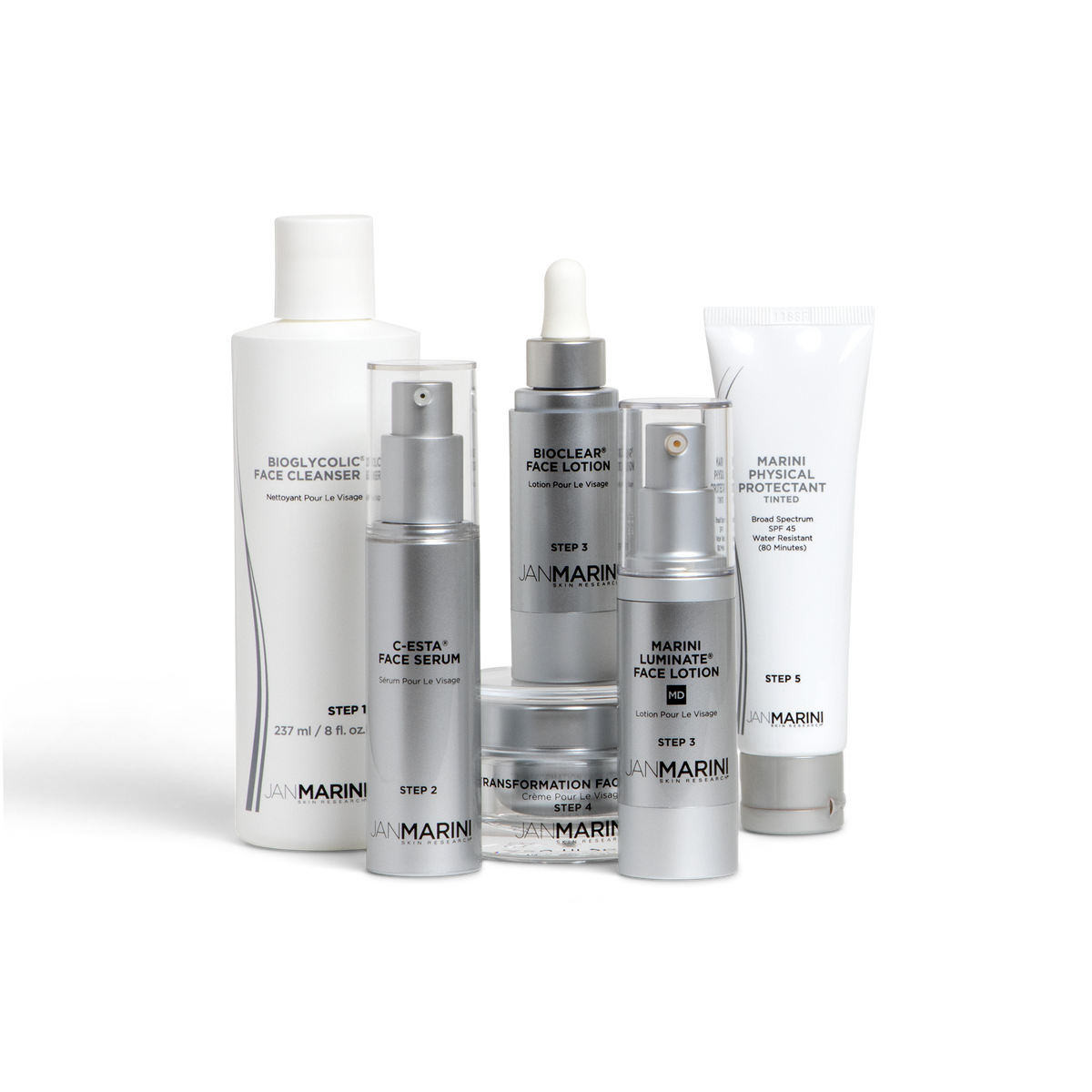 Skin Care Management System - MD Normal/Combo with Marini Physical Protectant SPF 45 Tinted