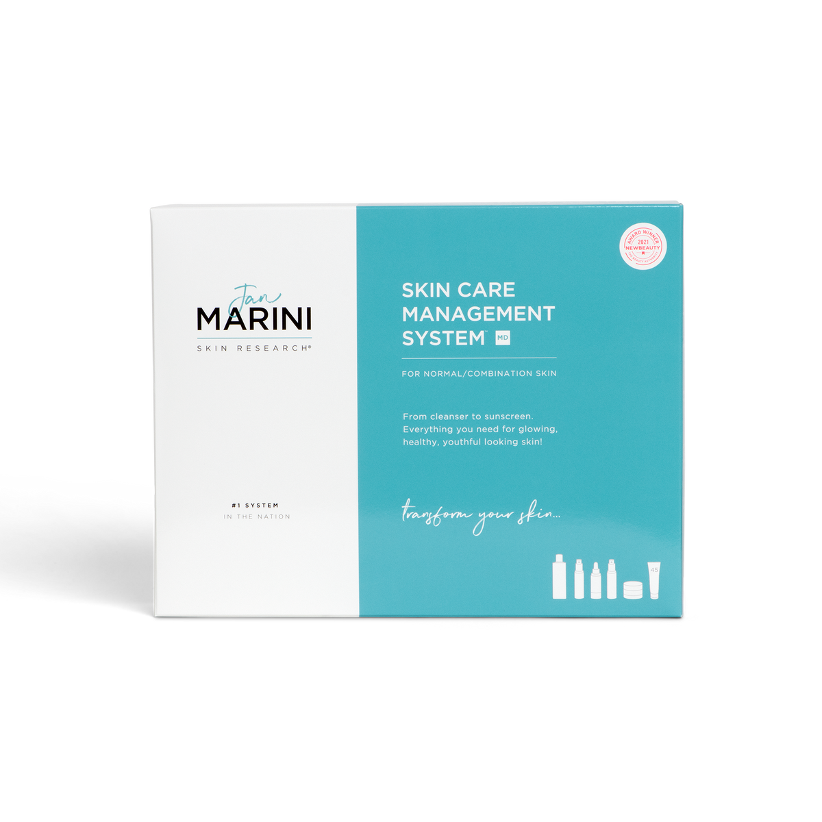 Skin Care Management System - MD Normal/Combo with Marini Physical Protectant SPF 45 Tinted